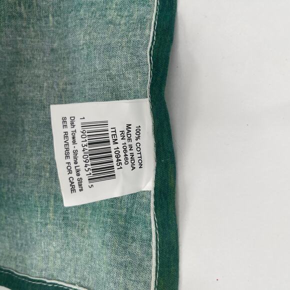 PRIMITIVES BY KATHY Desert Dish Towel Shine Like Stars 100% Cotton 18"x27.5" NWT - Picture 5 of 11